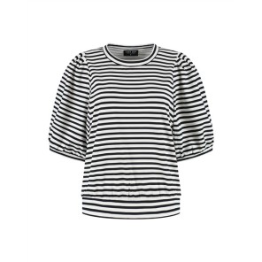 Lady day streep top Amie Blue simple white Lady day streep top Amie Blue simple white